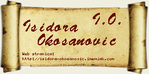 Isidora Okošanović vizit kartica